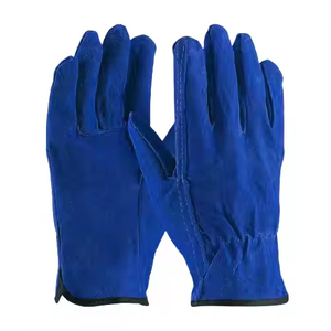 Gants de conduite fendus en cuir de vachette haute performance Logo personnalisable Jardinage industriel réfléchissant robuste respirant - Product Image 2