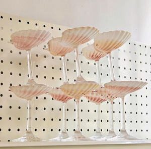 Copas de vino de lujo hechas a mano con copa de concha natural, perfectas para Decoración de mesa de boda y bar elegante - Product Image 2