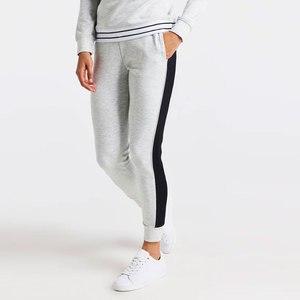 2025 New Arrival <b>Women's</b> XL Size Casual Winter <b>Fleece</b> Fabric Regular Fit Flat Front Mid Breathable <b>Trousers</b> Logo Decoration - Product Image 1