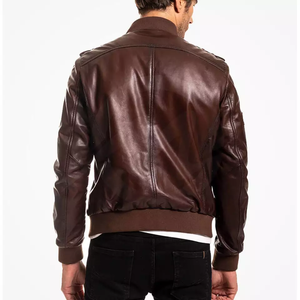 Veste en cuir unisexe de haute qualité avec col montant et logo frontal, idéale pour l'hiver - Plusieurs couleurs, séchage rapide et respirante - Product Image 2