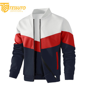 Blouson aviateur zippé léger et extensible de coupe décontractée pour homme - Product Image 4