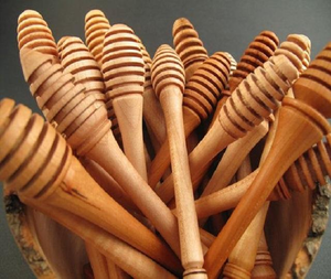 Newell - Palitos de Madera para Agitar Miel, con Logotipo Personalizado al por Mayor, 6 Pulgadas, Mini Tarro de Vidrio para Aceitunas, para Tarros Mason - Product Image 1