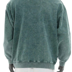 Sudadera con capucha lavada con ácido de peso pesado de calidad al por mayor, sudaderas personalizadas para hombre, Jersey 100% de algodón, sudadera holgada con capucha desteñida al sol 2025 - Product Image 5