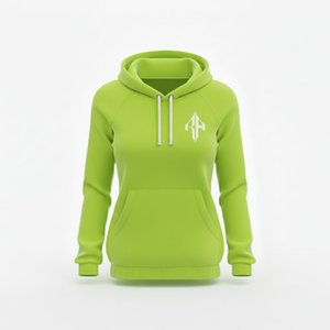 Sweat à capuche intégral pour femme en molleton 100% coton de qualité supérieure, 300g, séchage rapide, respirant, décontracté pour l'hiver - Product Image 1