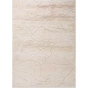 Alfombra de Lana Anudada a Mano Zuri Ivory, Color Sólido, Patrón Abstracto, Rectangular 9x12, para Pasillo, Tabriz, para Sala de Estar, RA-5018 - Product Image 1