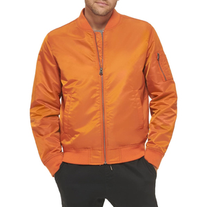 Low MOQ 2024 Wholesale Winter Stand Collar Classic Comfortable Men's Bomber <b>Jacket</b> Custom Embroidery Logo OEM Service - Product Image 1
