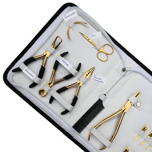 Ensemble d'outils pour extensions de cheveux de salon, pinces à micro-perles, pinces à kératine, coupe-cheveux mini, peigne à séparation des cheveux, pinces antidérapantes - Product Image 4