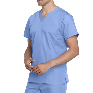 Costume de gommage d'hôpital de couleur et de conception personnalisées à quantité minimale de commande bas pour les hommes les plus vendus nouveau modèle de gommages pour hommes de couleur unie - Product Image 2