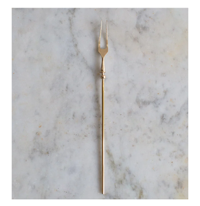 Fourchette en laiton nouveauté fourchette fourchette repas quotidien occasions spéciales 4 pièces cuivre martelé poignée fourchette - Product Image 3