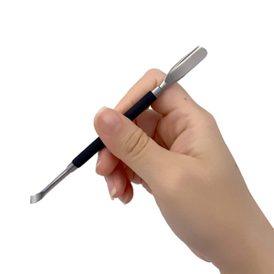 MORGANS INDUSTRIES Luxury Mirror Polished Stainless Steel Dual-End Reusable Cuticle <b>Nail</b> Pusher Professional <b>Nail</b> Care <b>Tools</b> - Product Image 3