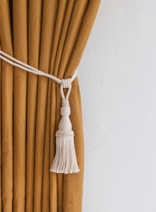 Nouvelle décoration spéciale pour la maison Embrasses à pampilles pour rideaux, Attache luxueuse en ivoire avec glands - Product Image 2