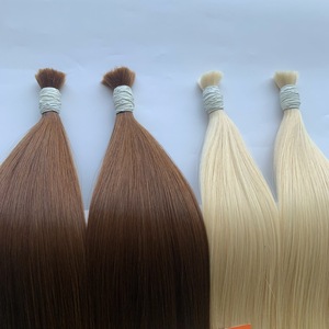 Vietnam Virgin Cuticle Intact 100% Unprocessed Remy <b>Hair</b> Bundle Bulk Double Drawn Weft Raw Indian Temple Human <b>Hair</b> Extension - Product Image 2