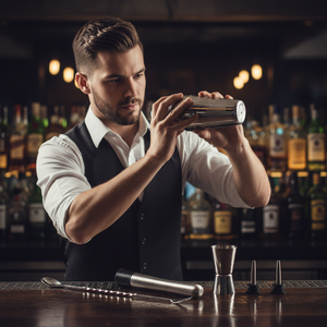 Set da Bar all'Ingrosso in Acciaio Inox con Shaker per Cocktail, Jigger, Cucchiaio e Pestello - Product Image 3