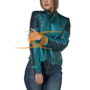 Veste en cuir 100% de qualité supérieure personnalisée pour femmes, veste en cuir véritable, veste en cuir à la mode, vente en gros sur mesure - Product Image 6