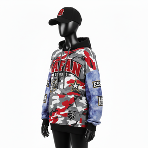 Sweat à capuche pour femme en polyester premium avec tissu polaire respirant, panneaux de manches contrastés, sublimation, sweat-shirts basiques - Product Image 4