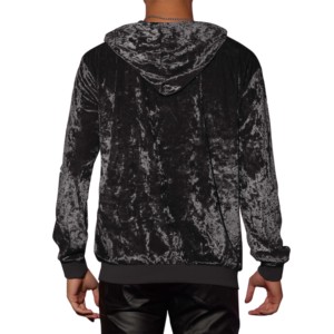 Nuevas sudaderas con capucha de terciopelo con logotipo personalizado para hombres 100% algodón ropa informal suéter ligero sudaderas con capucha de invierno hechas por Isha Industry - Product Image 3