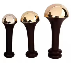 Bâtonnet Kansa ayurvédique de taille moyenne avec poignée en forme de paume pour le visage et le corps par saniya handicraft - Product Image 5