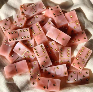 Resin crats dice <b>dominoes</b> Puzzle Children Board Games Eco-friendly Gift - Product Image 3