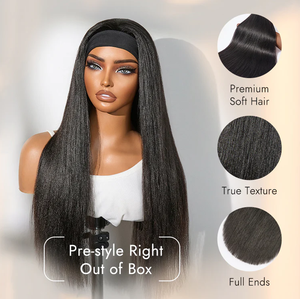 Perruque Humaine <span class=keywords><strong>Mi</strong></span>-Tête Grossiste <span class=keywords><strong>Cheveux</strong></span> Crépu Lisse Bouclé 3-en-1 Prête à Porter Sans Colle <span class=keywords><strong>avec</strong></span> Bandeaux et Cordon de Serrage Invisi Flexi-Fit - Product Image 2