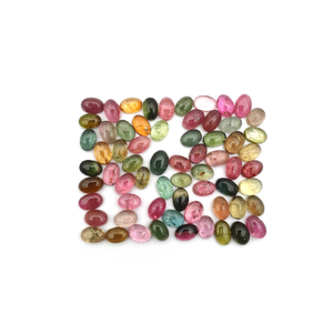 Multi Tourmaline Mix Taille Ovale Lâche Pierres Précieuses Cabochon 3x5,4x6,5x7,7x9,8x10,9x11,10x12, mm Naturel Tourmaline Pour La Fabrication de Bijoux - Product Image 3