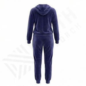 ชุดเซ็ทเสื้อฮู้ดครอปพิมพ์โลโก้ตามสั่ง ปี 2025 กางเกงจ็อกเกอร์ ทรงเรียบง่าย ชุดวอร์มซิป ลำลอง ผ้า 220gsm แยกชิ้น 2 ชิ้น สำหรับผู้หญิง ฤดูหนาว ระบายอากาศได้ดี - Product Image 2