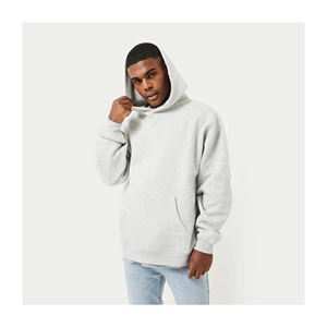Sweat à capuche en coton éponge 500GSM pour hommes, avec logo personnalisé, sweat à capuche surdimensionné pour impression bouffante, sans ficelle, teint uni, OEM 2023 hiver - Product Image 1