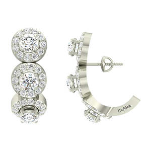 Boucles d'oreilles en argent sterling 925 de qualité supérieure pour femmes et filles, or 14 carats et diamant avec saphir taille princesse, design goutte d'eau - Product Image 3