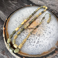 Tasbih Royal en Bois Premium, Fait Main, Perles Polies et Gravées, Style Ange, pour la Méditation et la Prière Religieuse