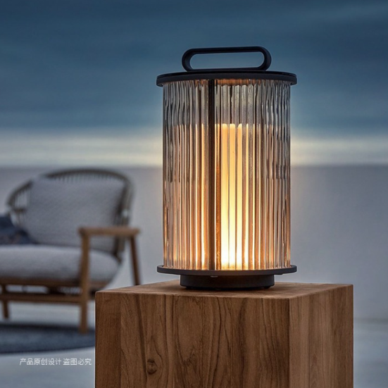 Modern Solar LED Hanging Lanterns for Outdoor Decorative Garden Patio Path Lighting IP65 Waterproof Glass Body Solar Panel Power