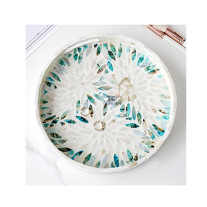 Best Seller Ramadan Trays Eid Trays Mother of Pearl Serving Trays for Arabian Made in Viet Nam - Product Image 1