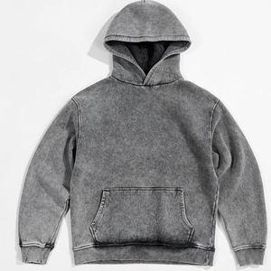 Sudaderas con capucha con cremallera para hombres y mujeres, sudaderas de algodón lavado con ácido, bolsillos, sudadera informal de gran tamaño Vintage para primavera y otoño - Product Image 2