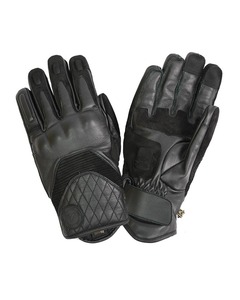 Black Leather Motorbike Riding Gloves Full <b>Finger</b> Windproof Breathable Motorbike Cycling Gloves Adjustable Wrist <b>Strap</b> - Product Image 6