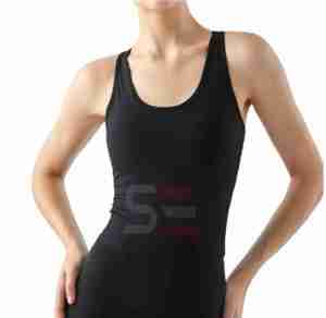 Fitness Yoga Women's <b>Crop</b> Tank <b>Tops</b> Sleeveless O-Neck Custom Breathable Quick Dry Eco-Friendly Workout <b>Tops</b> - Product Image 2