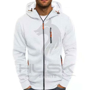 Sweat-shirts et sweats à capuche en polaire de haute qualité pour hommes, avec poche zippée, logo personnalisé, couleur unie, pour l'hiver – Vente en gros - Product Image 6