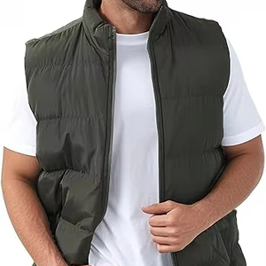 Venta Directa de Fábrica, Chaleco Acolchado con Cremallera Personalizado, Transpirable, de Alta Calidad, para Hombre, Ropa de Invierno Informal, 100% 220g - Product Image 1