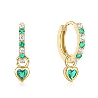 Bas quantité minimale de commande en gros bijoux coeur 925 boucles d'oreilles créoles en argent sterling