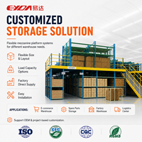 Système de rayonnage industriel robuste pour mezzanine, plateforme de stockage multi-niveaux pour entrepôt, pour l'empilage de marchandises