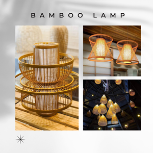Bamboo Decorative Lamp from Vietnam Handcrafted <b>Table</b> Light for Bedroom <b>Bedside</b> Living Room and Gift Shops - Product Image 2