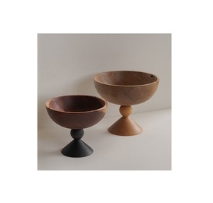 Bol à chocolat en métal au design attrayant avec support en bois et en bois de santal, accessoires de cuisine de qualité supérieure, bol de service - Product Image 3