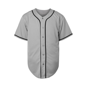 Uniformes de béisbol en blanco de secado rápido último personalizar poliéster personalizado su propio diseño uniforme de béisbol liso - Product Image 2