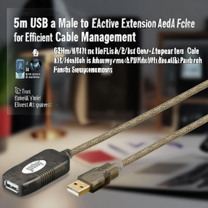 สายต่อขยาย/รีพีทเตอร์แบบแอคทีฟ USB ชนิด A ชายกับหญิง ยาว 5 เมตร เพื่อการจัดการสายเคเบิลที่มีประสิทธิภาพ - Product Image 3