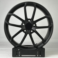 Jantes 5x130 20 21 22 pouces Jantes noires en alliage forgé sur mesure pour Porsche Cayman 981 982 718 GT4 Cayenne GTS Turbo Macan