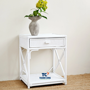 Meilleure vente ARMOIRE LATÉRALE EN ROTIN NATUREL pour chambre à coucher Configuration d'entrée ou boutique de cadeaux Affichage intérieur - Product Image 1