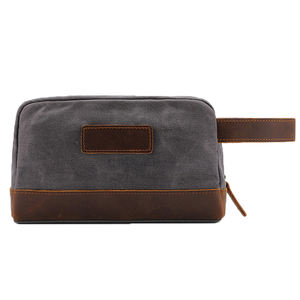 2025 Fashion Portable Canvas Cosmetic <b>Bag</b> Men's Promotional Leather Toiletry <b>Bag</b> <b>Other</b> <b>Sports</b> <b>Bag</b> - Product Image 4
