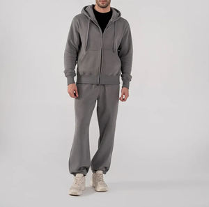 Wholesale OEM Custom Men Regular Fit Zipper <b>Hoodie</b> <b>Comfy</b> Casual Streetwear Winter Fleece 100% Cotton Breathable Gym Hooded - Product Image 3