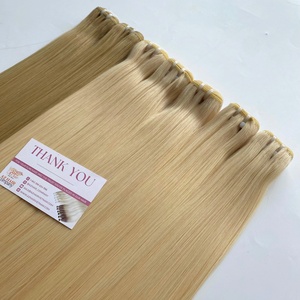 Extensiones de cabello Remy de alta calidad Super Double Drawn 100%, cabello humano vietnamita virgen de tacto suave de un donante - Product Image 4