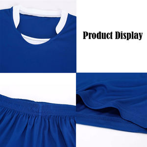 Uniforme de Fútbol Personalizado de Secado Rápido y Transpirable de Poliéster, Camiseta y Pantalones Cortos para Entrenamiento, Partido de Equipo, Logotipo OEM ODM, Suministro al por Mayor - Product Image 2