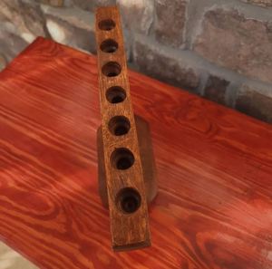 Bougeoir en gros de luxe en bois Menorah pour la décoration de Noël - Product Image 3