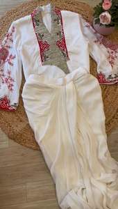 Elegante Traje Salwar Kameez Moderno para Mujer, de Alta Calidad, con Bordado de Diseñador Indio, Completamente Cosido, para Bodas y Eventos - Product Image 5