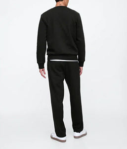 Survêtements en molleton français en coton lourd avec logo personnalisé, respirants, surdimensionnés, confortables pour hommes - Product Image 3